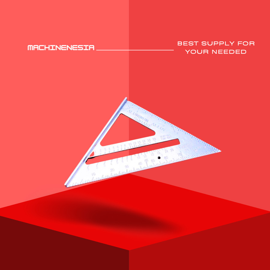 MISTAR PENGGARIS SIKU TUKANG SEGITIGA PENGGARIS ALUMUNIUM TRIANGLE