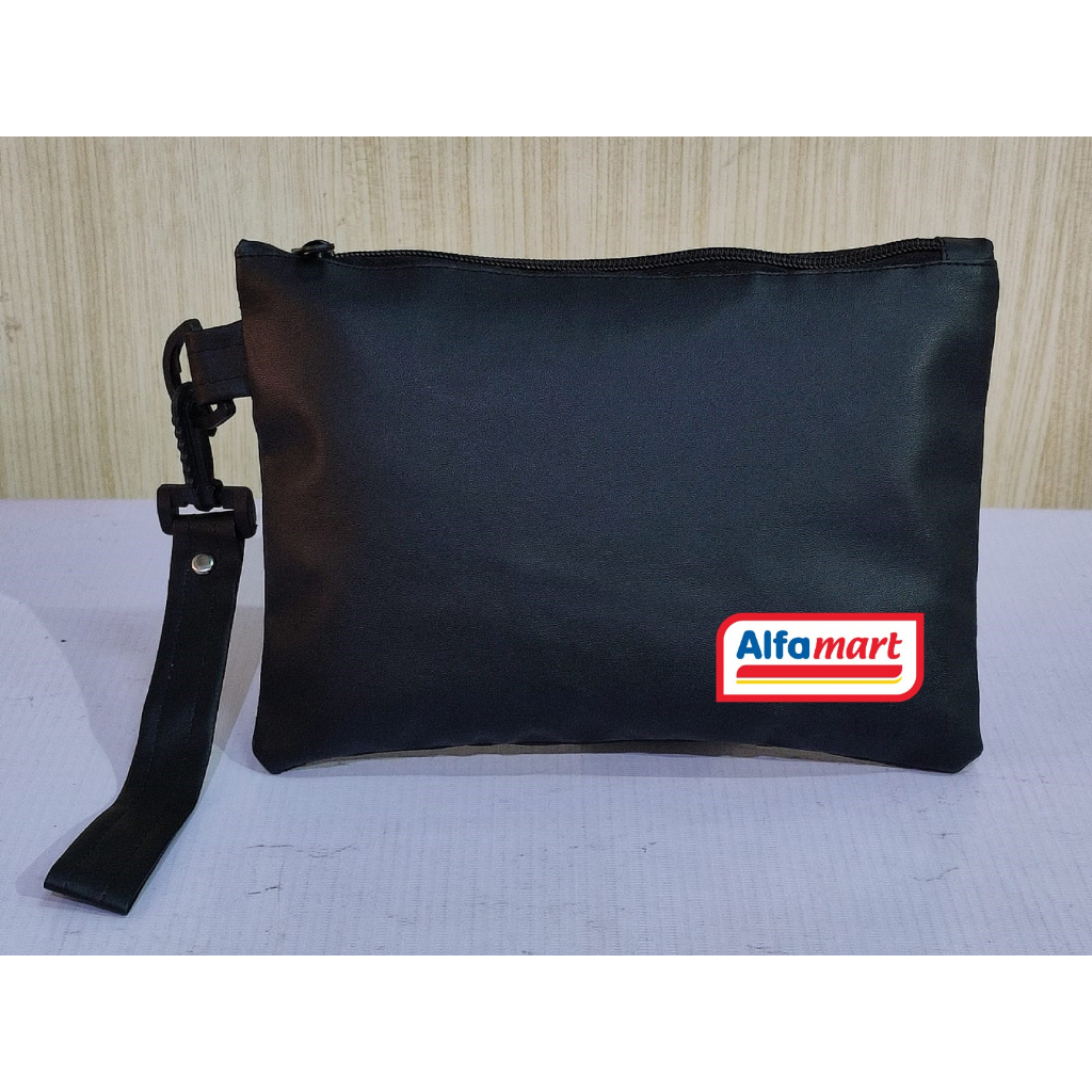Dompet Clutch Kulit Custom Logo ALFAMART/ Clutch Dompet Tas Tangan