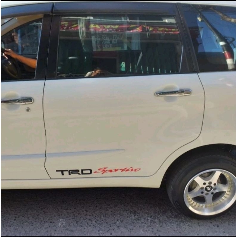 Stiker TRD SPORTIVO untuk mobil Toyota Agya / Ayla / calya / sejenisnya