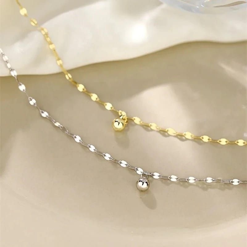 LIMITED GELANG KAKI TITANIUM WANITA RANTAI KEBERUNTUNGAN/GELANG KAKI WANITA TERBARU/KOREA STEEL