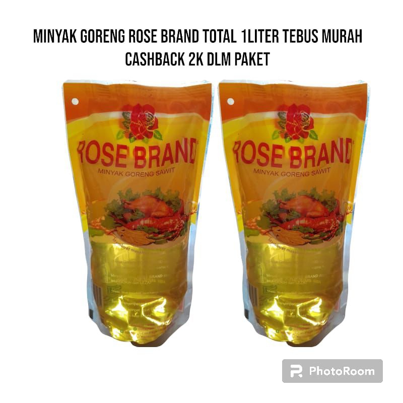 

minyak goreng rose brand 1liter cashback 2k