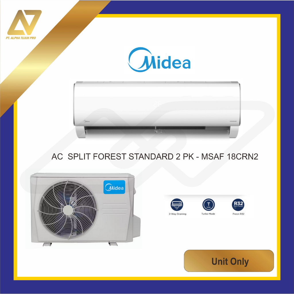 AC MIDEA 2 PK STANDART MSAF-18CRN2-  AC SPLIT