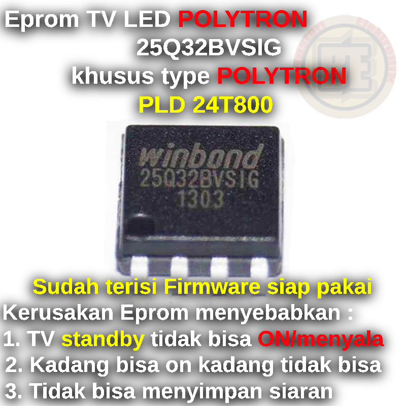 Ic Eprom Firmware TV POLYTRON PLD 24T800