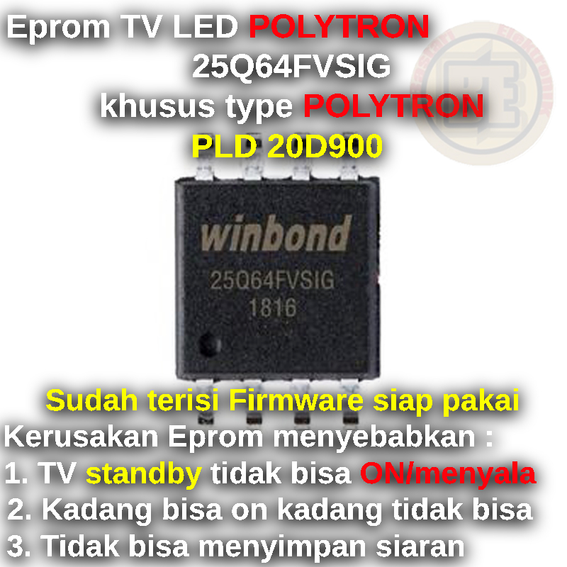 Ic Eprom Firmware TV POLYTRON PLD 20D900