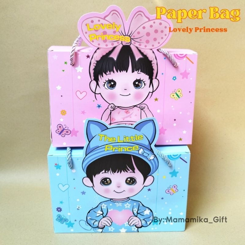 

PAPER BAG LOBELY PRINCESS / GOODIE BAG ULANG TAHUN / TAS KADO