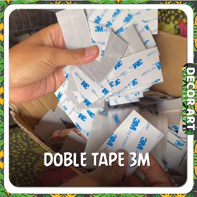 

DOUBLE TAPE FOAM 3M UNTUK PASANG HIASAN DENGAN DITEMPEL (10CM) - AKS