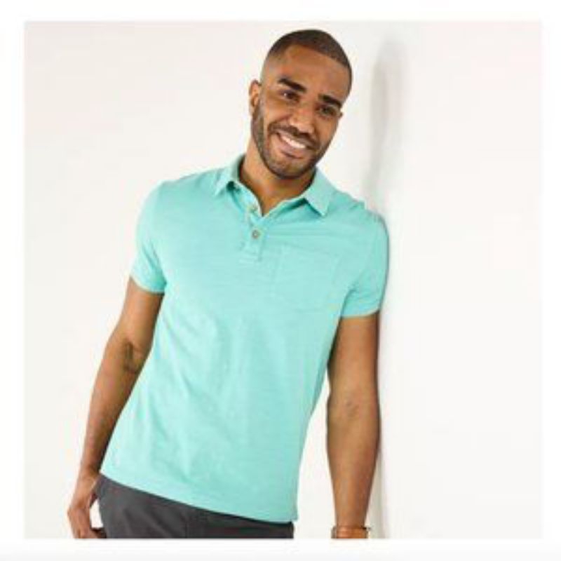 Goodfellow Polo shirt Kaos Polos Pria Katun atasan Origianl Branded