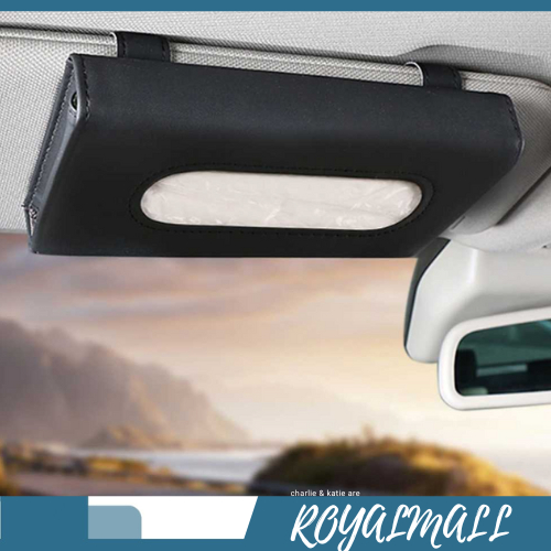 Tempat Tisu Mobil Sun Visor Hanging Tissue Organizer Case / Tempat Kotak Box Wadah Tisu Tissue Mobil