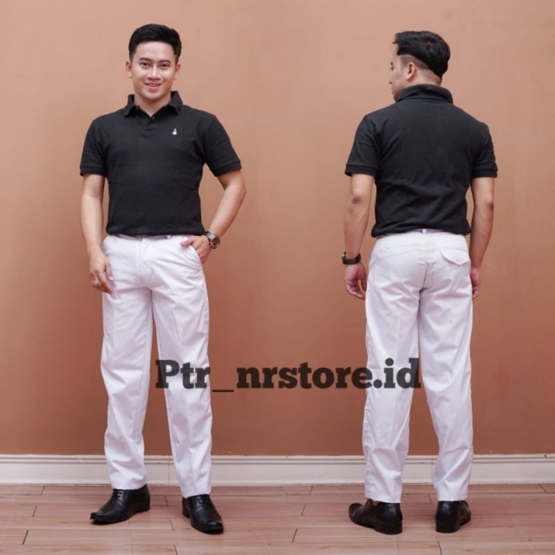 CELANA PANJANG PUTIH CELANA PERAWAT PRIA CELANA SEKOLAH PUTIH CELANA PANJANG PUTIH PRIA