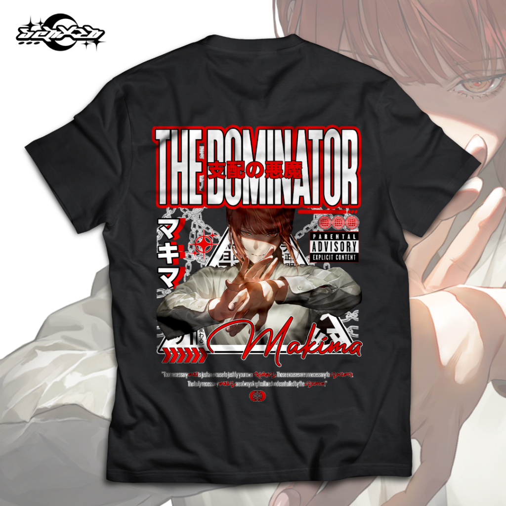 SCHXZO T-SHIRT / Kaos Anime Streetwear Makima Distro Unisex / Kaos Streetwear Makima Chainsawman / B