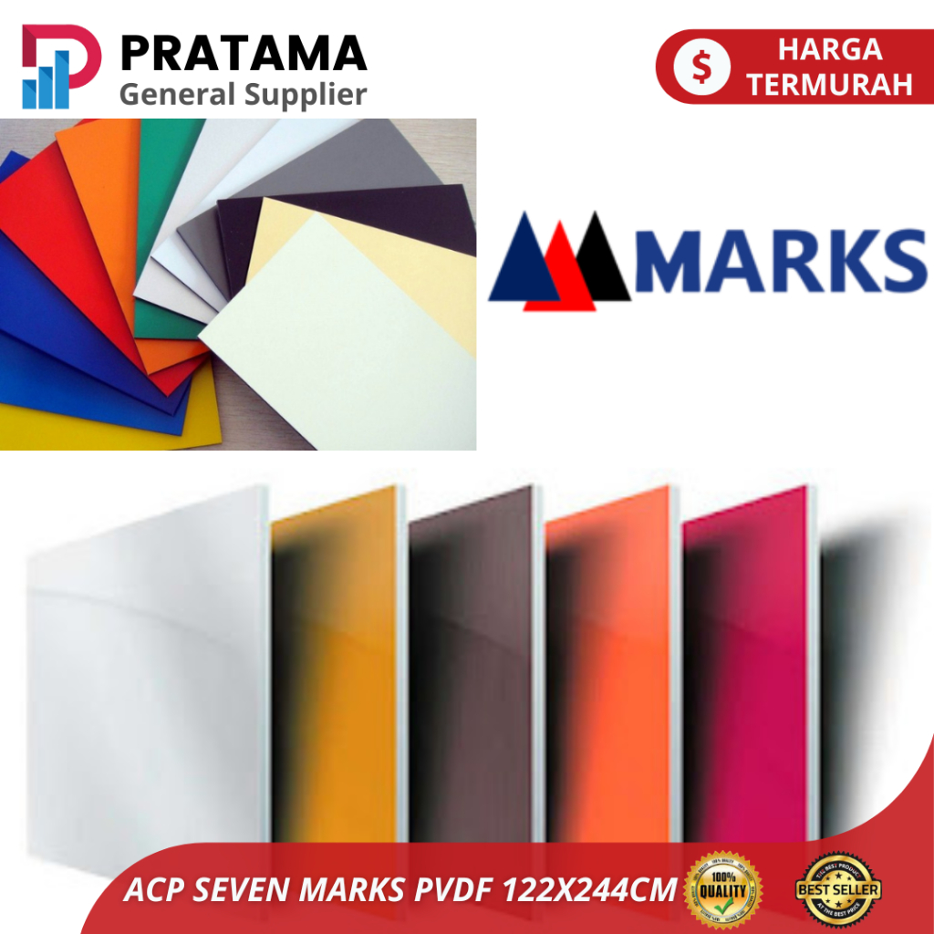 Papan Alumunium Composite Panel (ACP) 4 mm MARKS PVDF - 122x244 cm