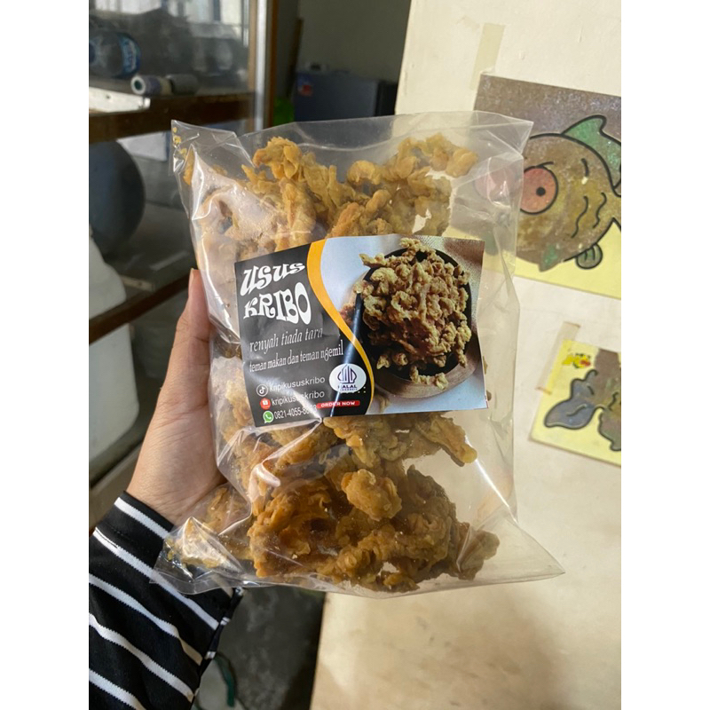 

kripik usus kribo 1kg