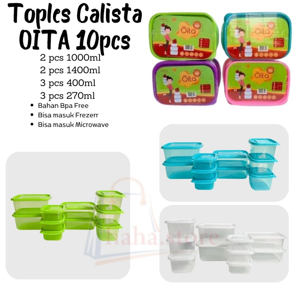 Toples Calista Oita / Calista Oita 10Pcs /  Toples Oita 10 set / Toples Murah