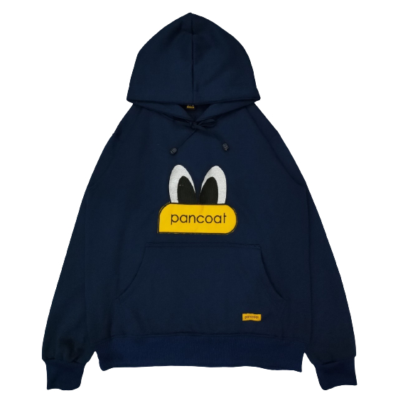 PANCOAT - Sweater Hoodie (Bordir) Full Tag / Hoodie Dewasa Size M-XL Pria&Wanita - Navy Blue