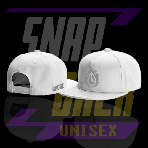Topi Snapback CROOZ White Circle Grey Premium