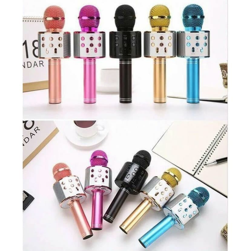 Mic Karaoke Mikrofon WSTER Bluetooth Wireless WS858 WS-858 Mic Smule
