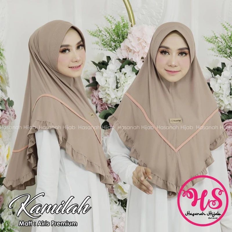 JILBAB KAMILAH  - Hijab instan Kerudung Kurung Jersey Airis