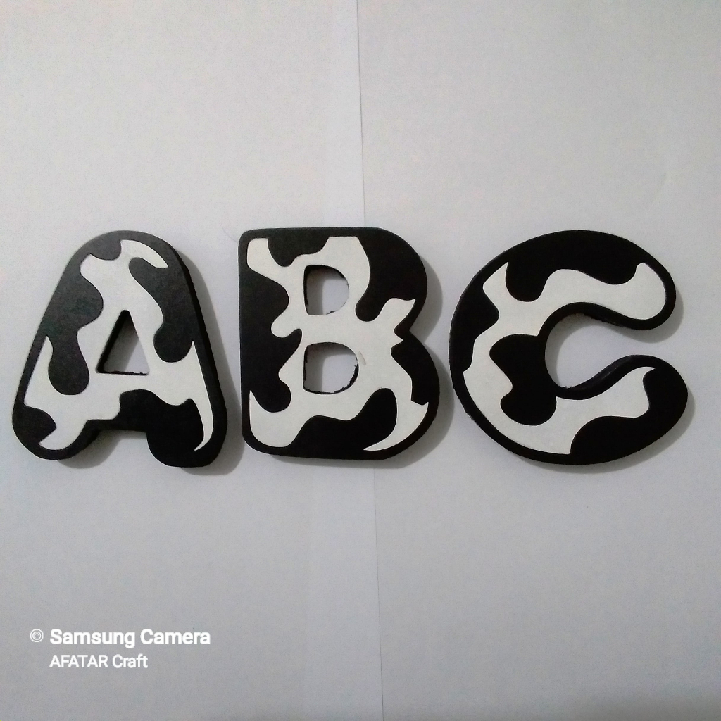 Huruf Timbul Kayu+Spon | Huruf Timbul Kayu 3D | Huruf Timbul Motif | Huruf Timbul Karakter