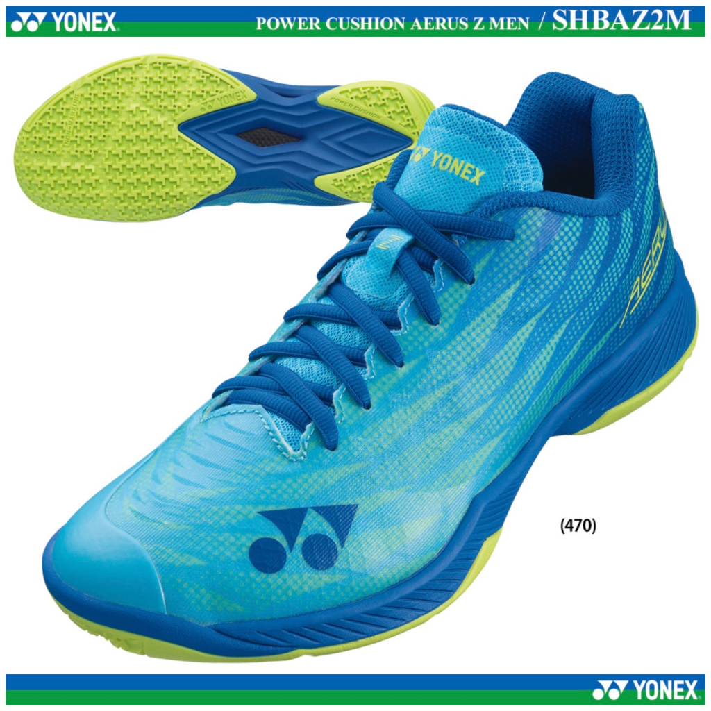 SEPATU BADMINTON YONEX AERUS Z MEN CYAN  / YONEX AERUS Z2 M JP CODE