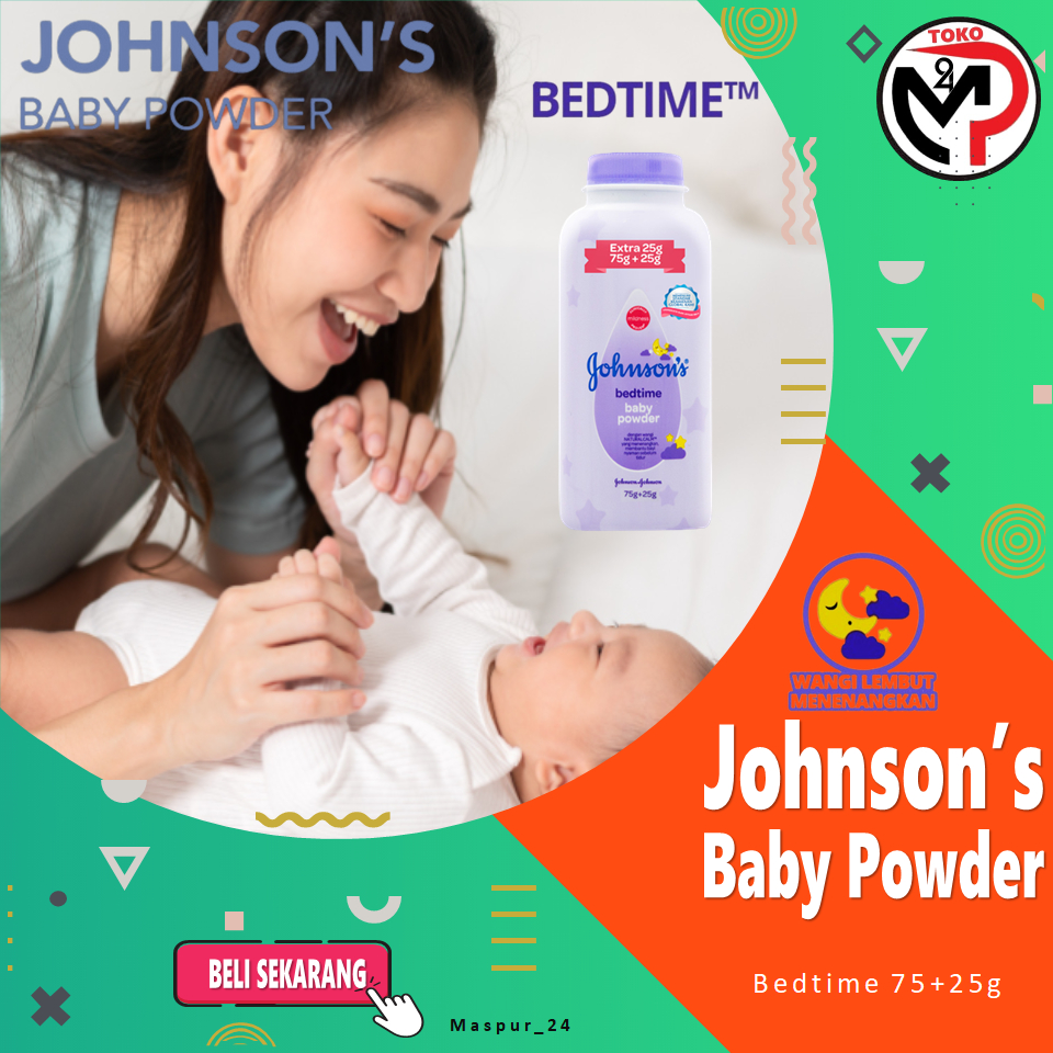 Bedak Bayi Johnson Baby Powder Bedtime 75+25g Bedak Bayi Johnson.