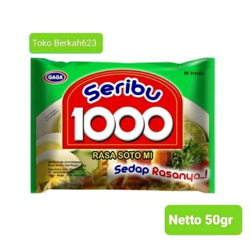 

Mie Instan Gaga 1000 Rasa Soto Mie 50 gr