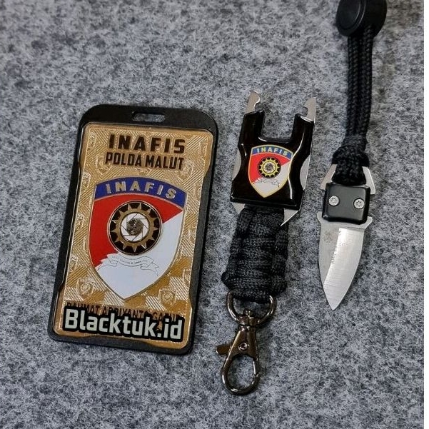 

plat id custom nama INAFIS Full set case dan lanyard