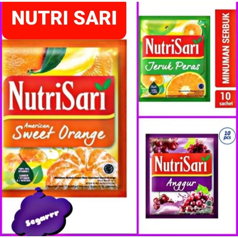 

Nutrisari All Varian 1Renceng 10 Sachet