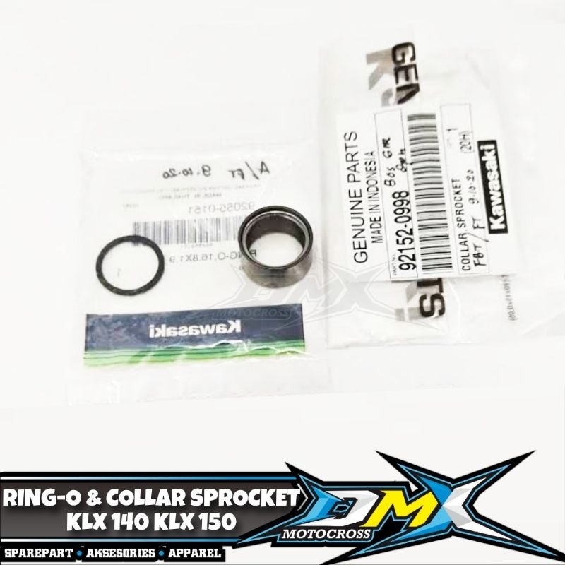 RING O & COLLAR SPROCKET BOSH & ORING AS GIR DEPAN KLX 150 92055-0151 92152-0998
