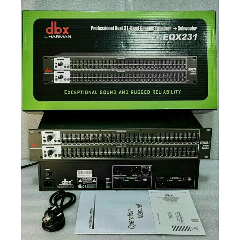 EQUALISER DBX EQX231 PLUS SUBWOOFER