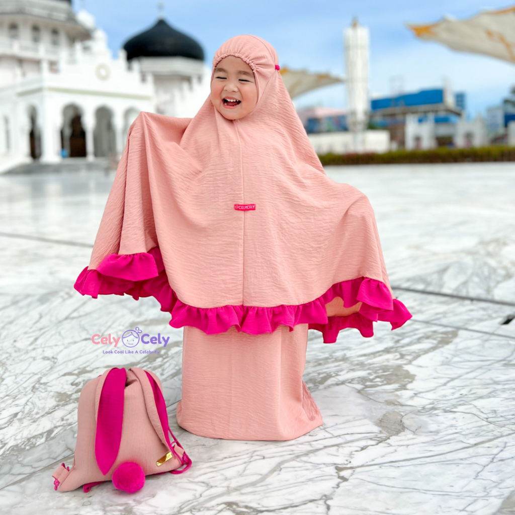 Mukena Anak SD TK Kelinci FREE Tas Kelinci by CelyCely
