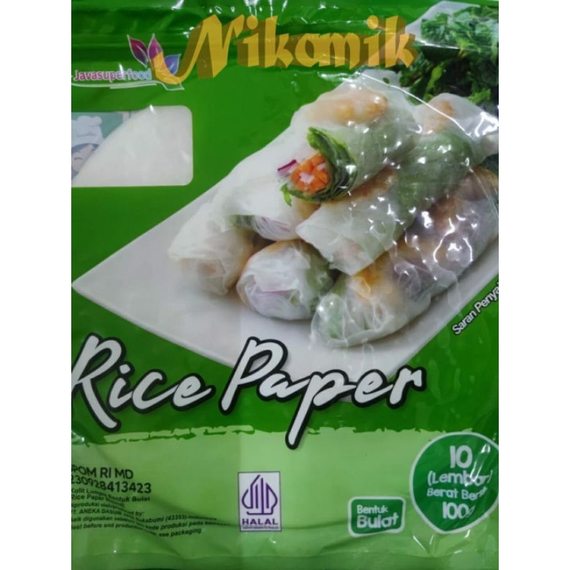 

Rice Paper Bulat 100gr (10 lembar)
