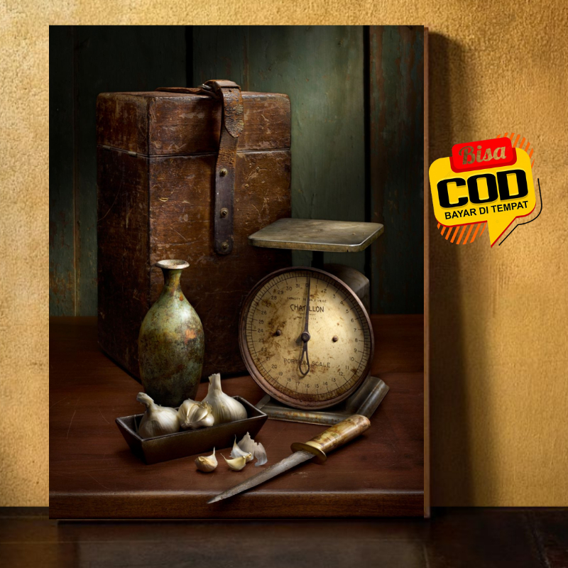 Poster Aesthetic Barang Antik Timbangan Hiasan Dinding Untuk Pajangan Ruang Tamu