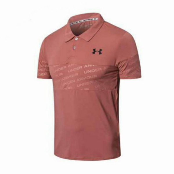 Unik Polo Shirt Pria Big size Casual Sporty Pendek Premium - dusty Pink M Murah