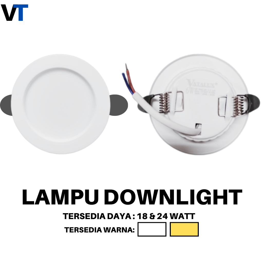 Lampu Downlight LED 18-24 Watt VT / Lampu LED / Lampu Downlight / Lampu Warna / Lampu Hias / Lampu P