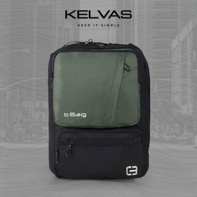 Kelvas KLS 143 Premium Tas Backpack Pria || Menemani Aktivitas Formal / Non-Formal