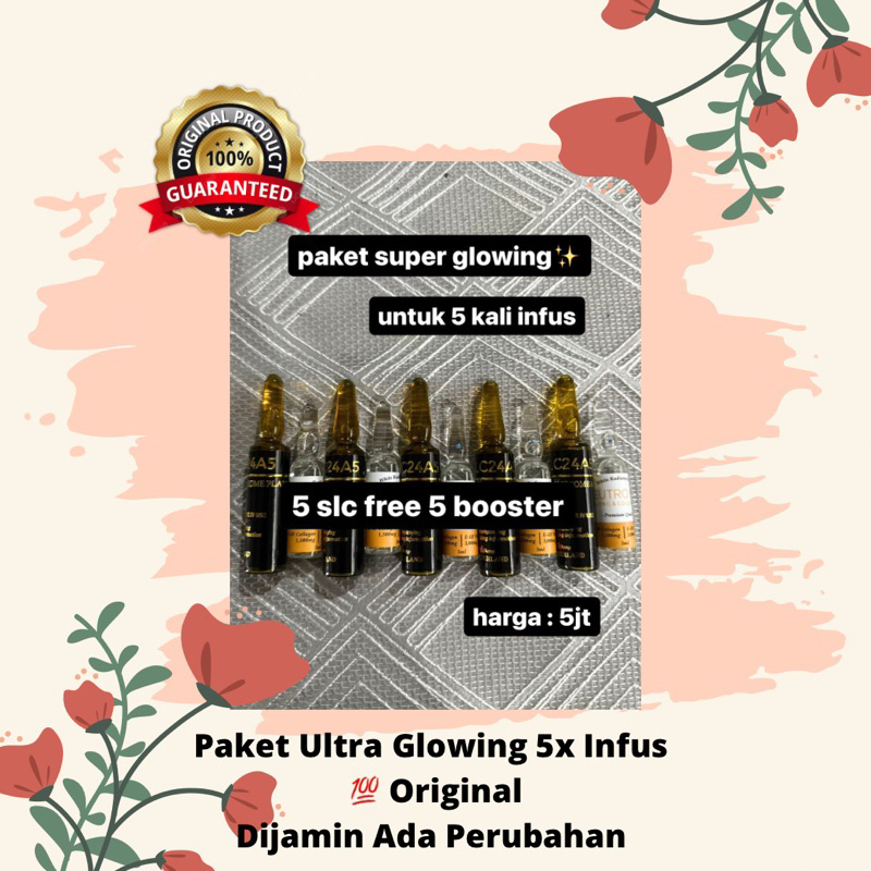 Paket Super Glowing 5x Infus / Infus Whitening / Infus Putih / Infus Whitening jakarta / Produk Asli