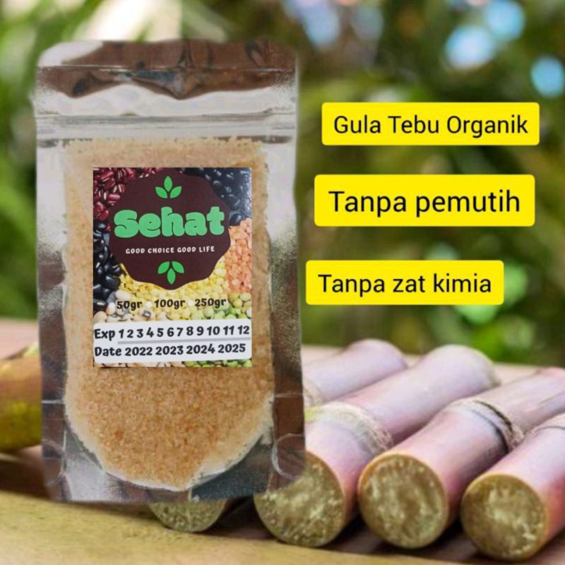 

Gula Tebu Organik MPASI 100gr Earth Organic Raw Cane Sugar / Gula Semut Organik 100gr