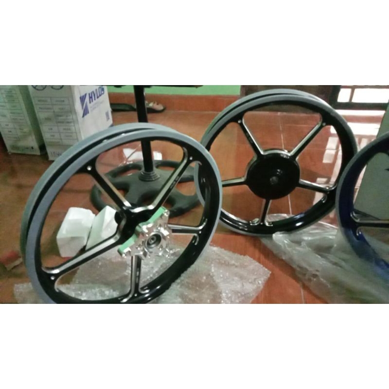 HYLOS SPORT RIM/VELG SPORT HYLOS FG 505 & FG 511 UNTUK YAMAHA AEROX 155 SIZE 160/185-17 SUDAH BISA L
