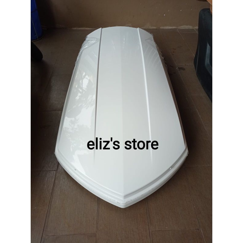 roofbox putih super slim 450L innova reborn/ roof box putih super slim untuk innova reborn