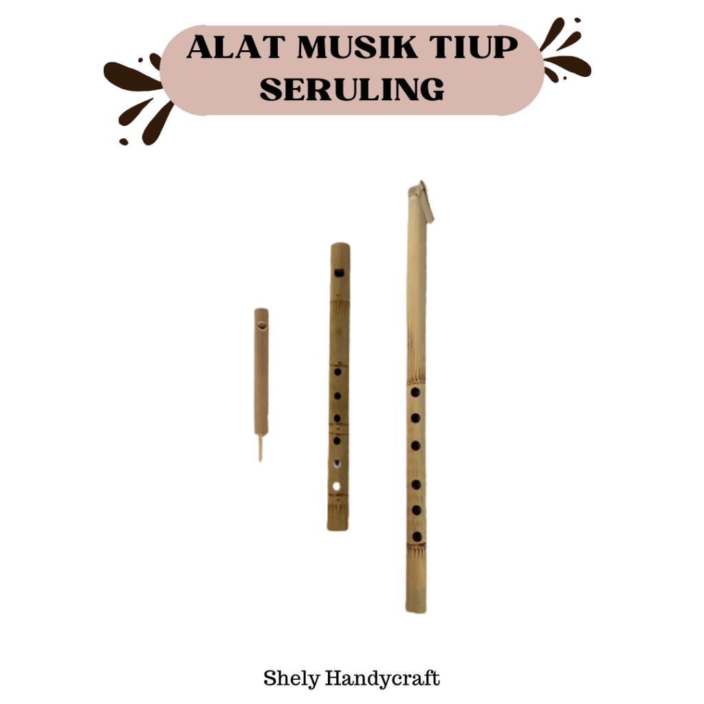 Alat Musik Tiup Seruling Bambu/Pluit Bambu/Alat Musik Tiup Anak