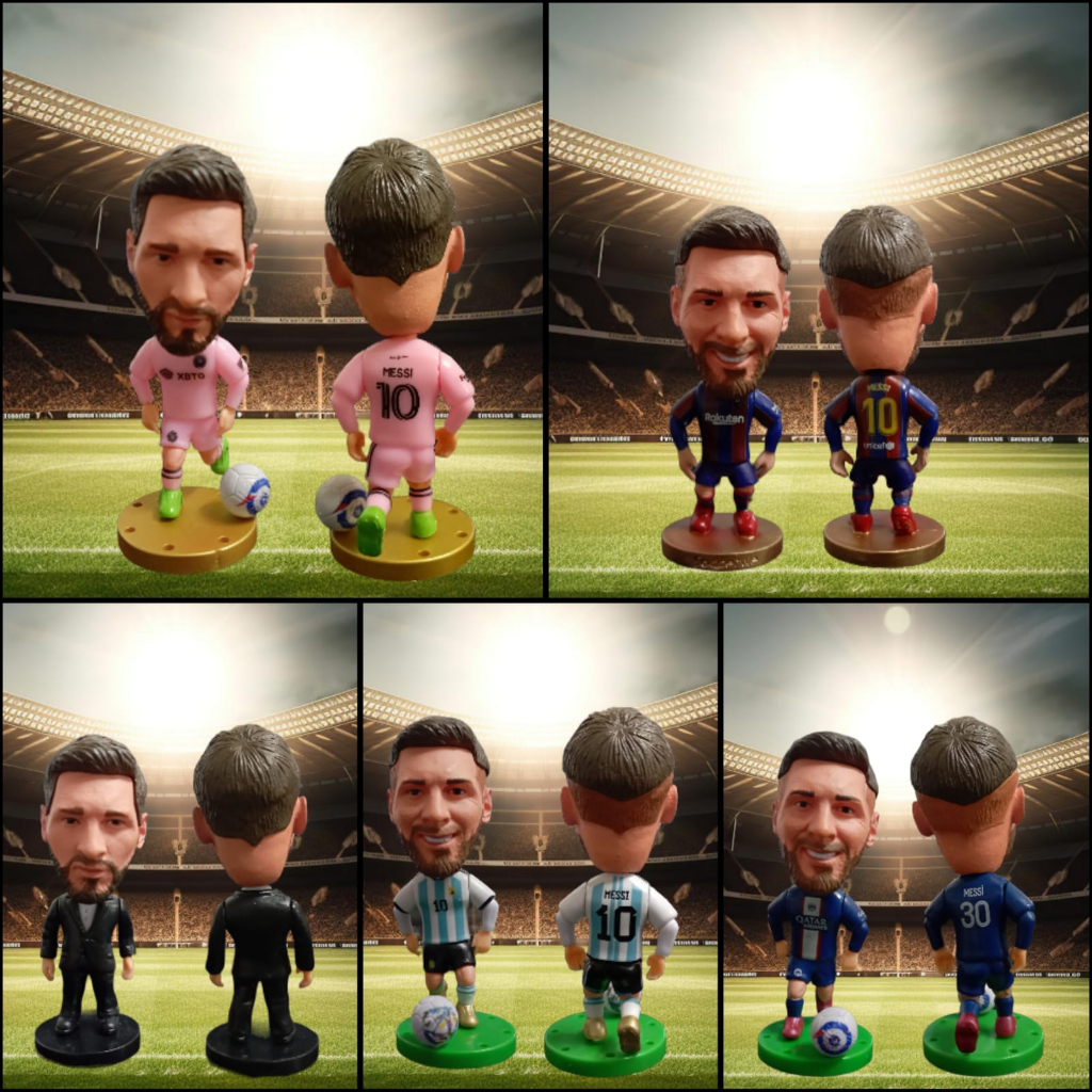 Figure miniatur Pemain Bola PSG Soccerwe Kodoto / Lionel Messi Sergio Ramos Kylian MBappe David Beck