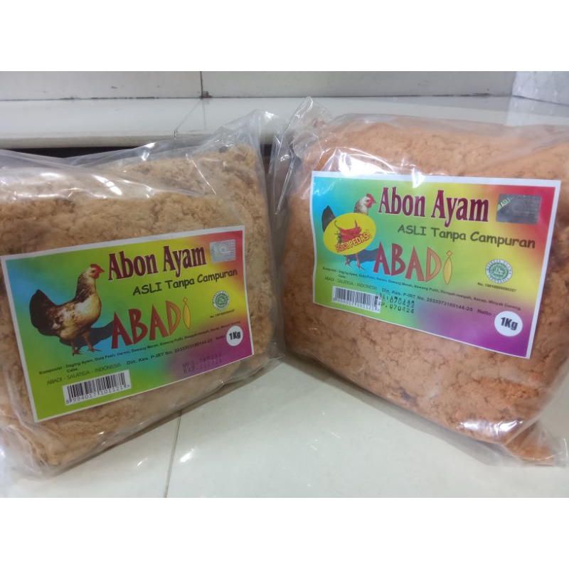 

ABON AYAM ABADI MANIS DAN PEDAS 1 KG