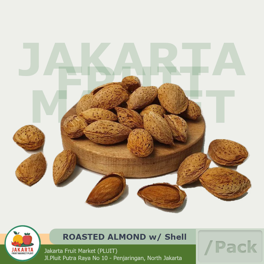 

Roasted Almond Kacang panggang Kupas nut /gr /kg snack kiloan