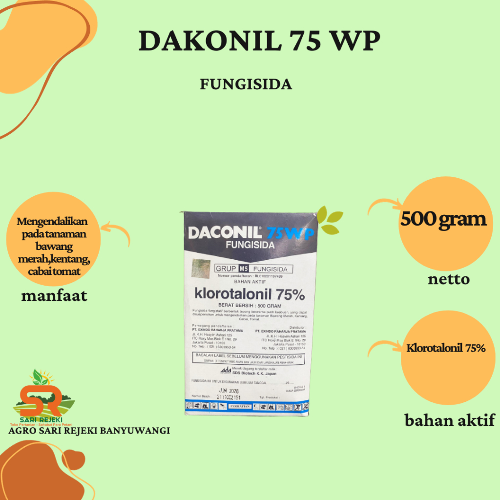 DAKONIL 75WP 500GRAM FUNGISIDA