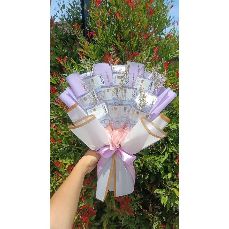 BUKET UANG 10 LEMBAR | MONEY BOUQUET | 10000 SEPULUH RIBU