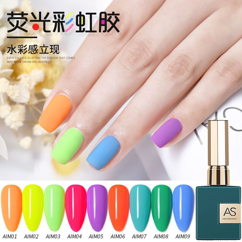 AS Kode AIM neon color 15ml Kutek gel warna neon Kutek gel pastel color