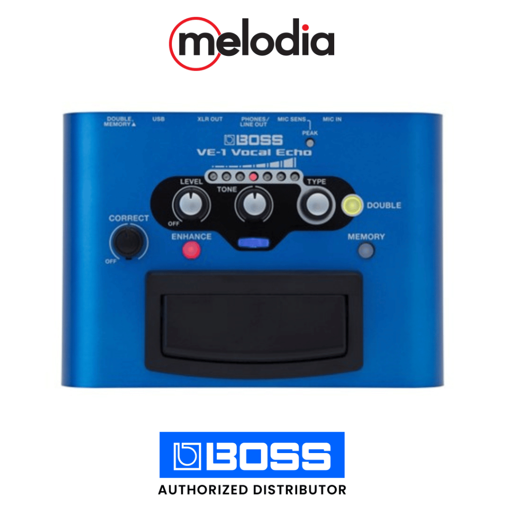 Boss VE-1 Vocal Echo Pedal Efek Vocal