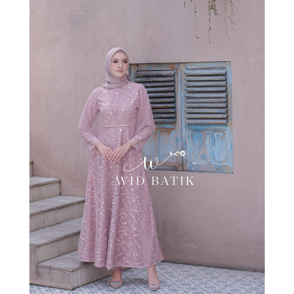 Gamis brokat terbaru | brokat modern | dress bridesmaid | dress wid batik gamis muslim terbaru | dre