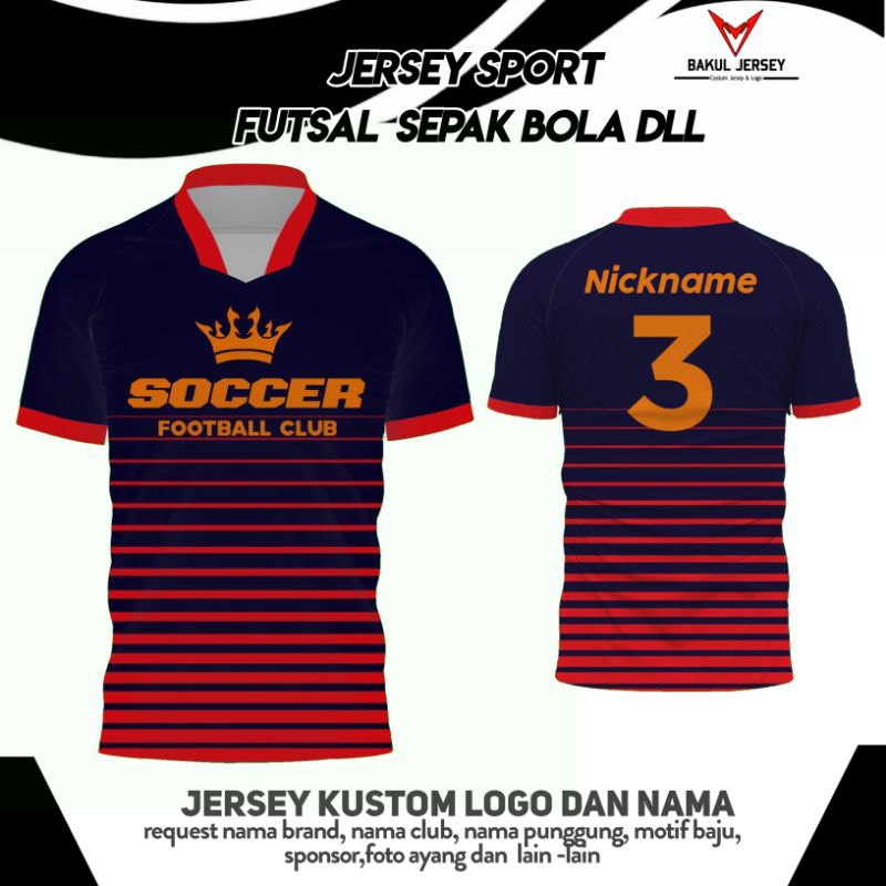 jersey sepak bola jersey futsal jersey custom desain