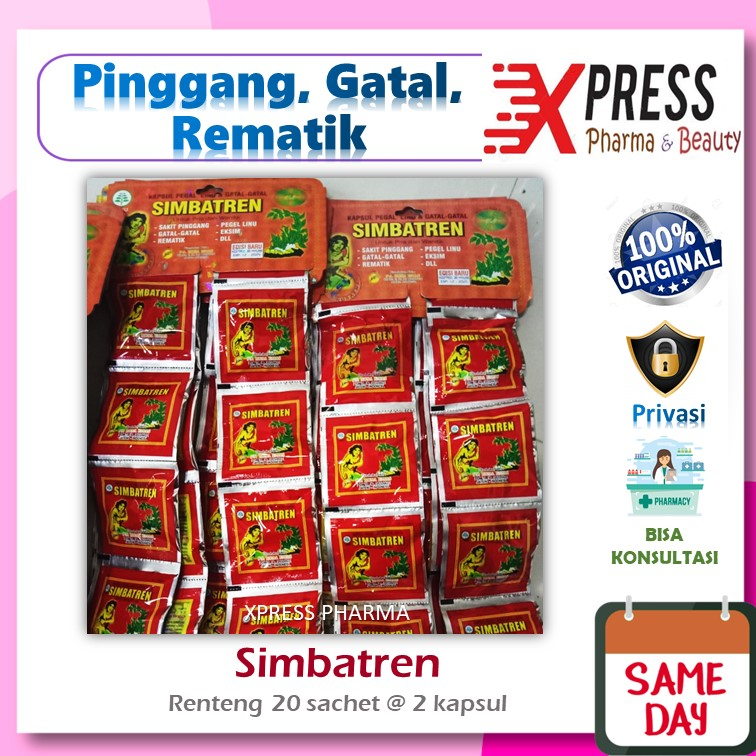 

⚡XPRESS⚡RENTENG Isi 20 Sachet Simbatren kapsul herbal original Jamu Simbaten Sinbatren Simbatrend Sinbatrend Zx